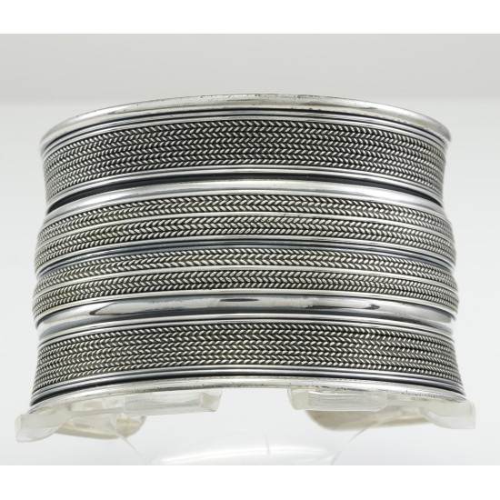Handmade Egyptian Wide Bedouin Vintage Style Bangle 