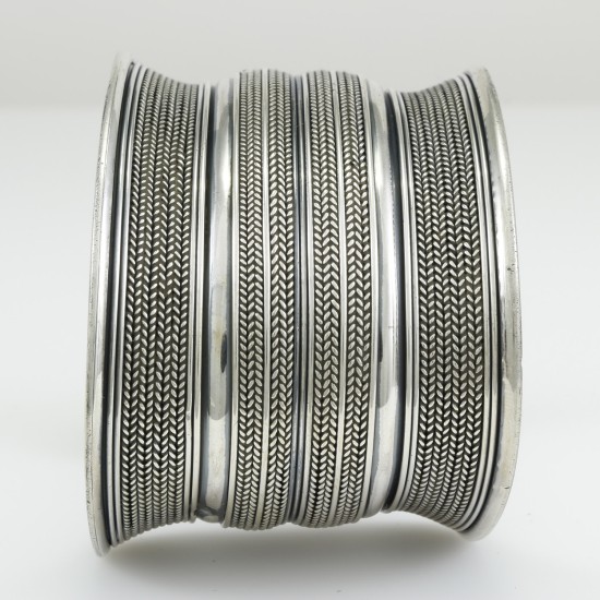Handmade Egyptian Wide Bedouin Vintage Style Bangle 