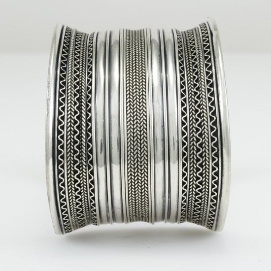 Handmade Egyptian Wide Bedouin Vintage Style Bangle 