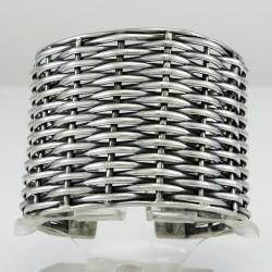 Handmade Egyptian Wide Bedouin Braided Vintage Style Bangle 