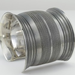 Handmade Egyptian Wide Bedouin Vintage Style Bangle 