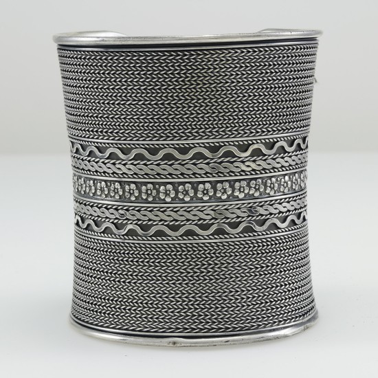 Handmade Egyptian Wide Bedouin Vintage Style Bangle 