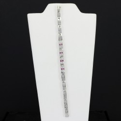 Fashionable Pink Sapphire Bracelet
