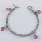 Fashionable Dangle Rose Quartz Bracelet