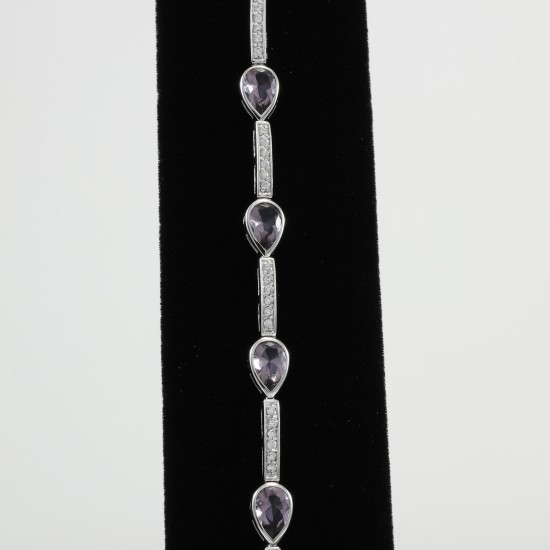 Fashionable Amethyst Bracelet