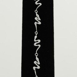 Plain Silver Snakes Bracelet