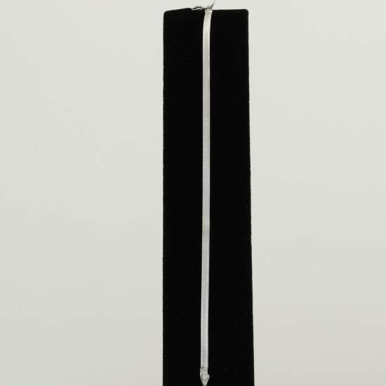 Plain Silver  Double Face Bracelet
