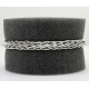Braided Round Silver Bracelet