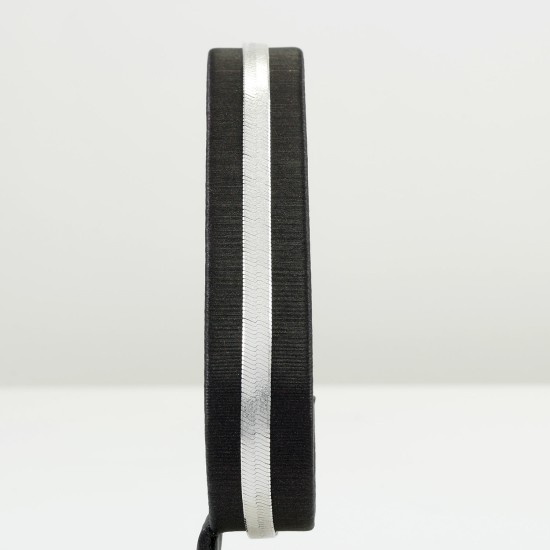 Plain Silver  Double Face Bracelet