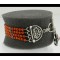  Arabic Bedouin Vintage Style With Genuine Orange Red Sea Coral 4 Row Bracelet