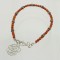 Red Sea Coral Vintage Filigree Bracelet