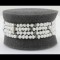 Freshwater Pearl 4 Row With Arabic filigree Oxidized Style Silver Bracelet