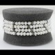 Freshwater Pearl 4 Row With Arabic filigree Oxidized Style Silver Bracelet