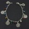 Multi Color Dangle Stones With Filigree Bedouin Bracelet