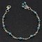 Sinai Turquoise With Arabic Silver Bracelet