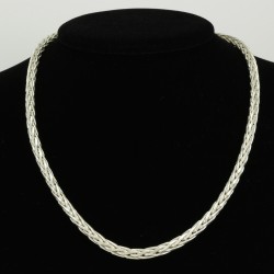 Silver Braided Necklace