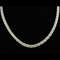 Silver Braided Necklace