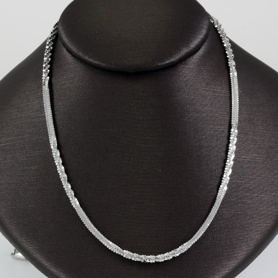 Singapore Silver Rhodium Plated Chain