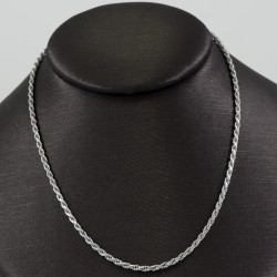 Silver Rope Rhodium Plated Chain