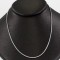 Silver Thin Rhodium Plated Chain