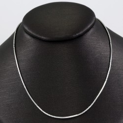 Silver Thin Rhodium Plated Chain