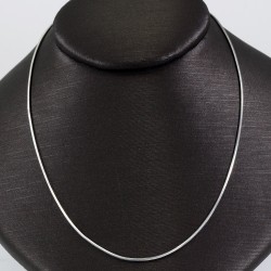 Silver Thin Rhodium Plated Chain