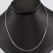 Silver Thin Rhodium Plated Chain