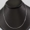 Silver Thin Rhodium Plated Chain