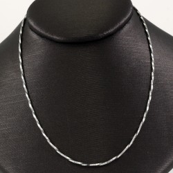 Silver Thin Rhodium Plated Chain