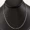 Silver Thin Rhodium Plated Chain