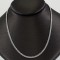 Silver Thin Rhodium Plated Chain