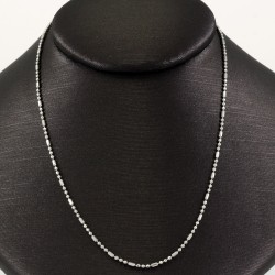 Silver Thin Rhodium Plated Chain