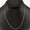 Silver Thin Rhodium Plated Chain
