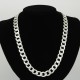 Men's Heavy Silver Solid Cuban Curb Link Chain