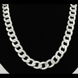 Men's Heavy Silver Solid Cuban Curb Link Chain