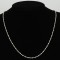 Silver Oval And Round Balls Necklace