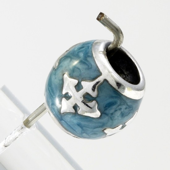  Enamel Silver Charm