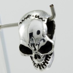 Silver Skull Charm