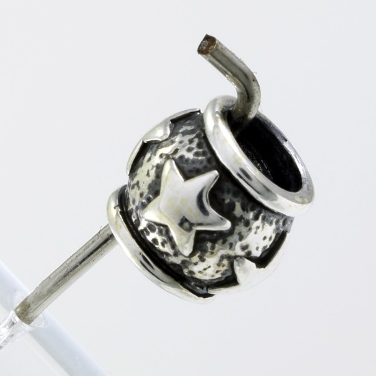 Silver Oxidized Charm