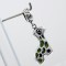 Silver Dangle Oxidized Charm