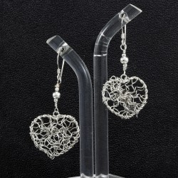 Handmade Wire Heart Shape Earring