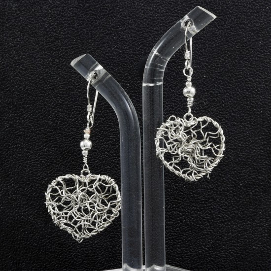 Handmade Wire Heart Shape Earring