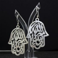 Fatima's Hand Filigree Dangle Earring