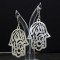 Fatima's Hand Filigree Dangle Earring