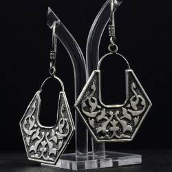 Arabic Vintage Style Oxidized Dangle Earring