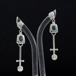 Fashionable Silver Long Dangle Earring