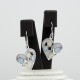 Mother of pearl heart shape dangle earring