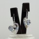 Mother of pearl heart shape dangle earring