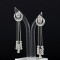 Dangle 3 line earring