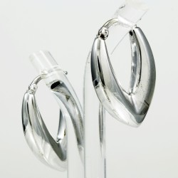 Fashionable Plain Silver Earring